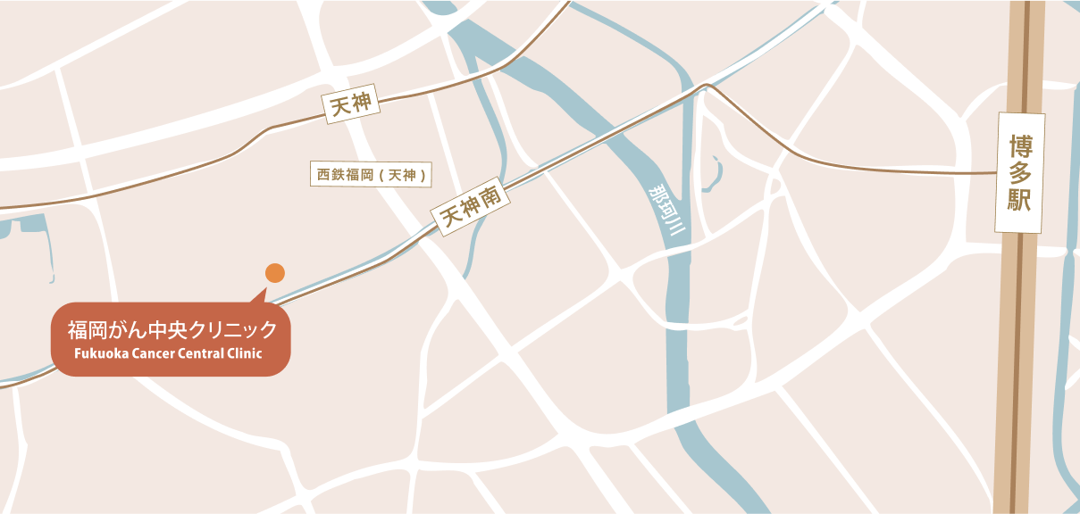 福岡がん中央クリニック地図