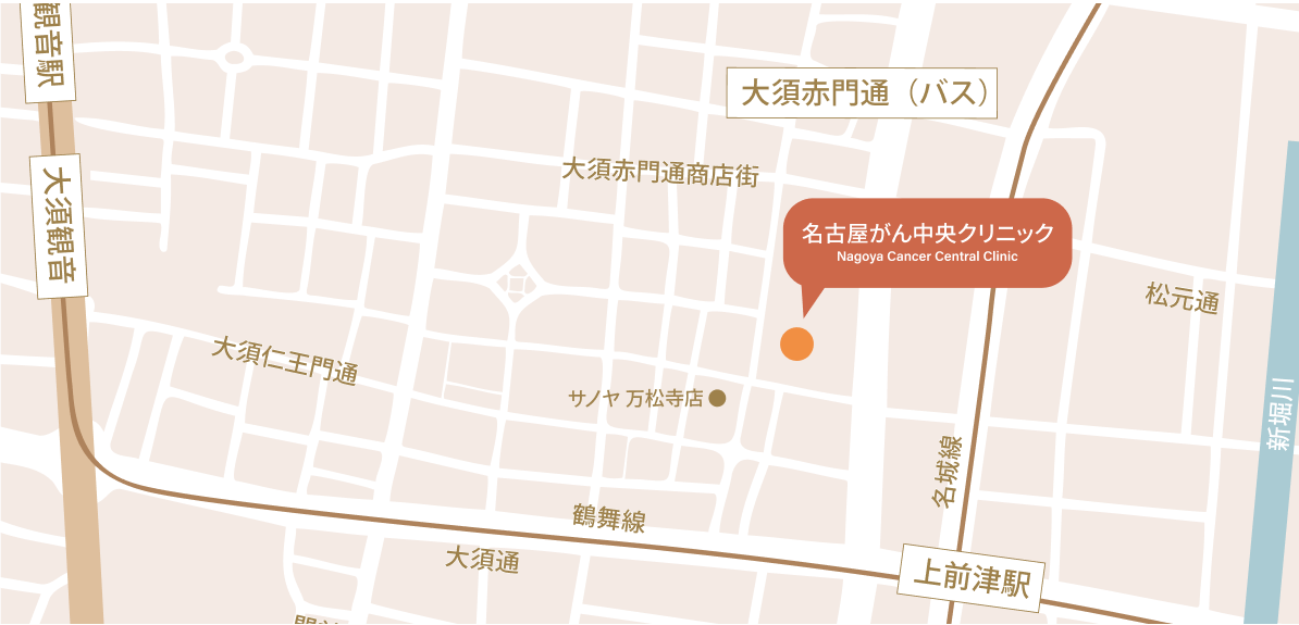 名古屋がん中央クリニック地図
